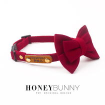 honeybunny polished cat safety buckle collar lettering cat brand Listing custom phone ID card send Bell