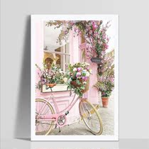 Romantic Pink Diamond Painting Embroidery Paintings Rhinesto