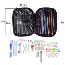 DIY 100-Piece Knitting Tool Set Aluminum Crochet Hooks Set A