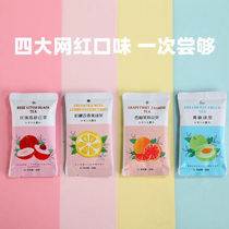 Cold Bubble Lemon Grapefruit Tea Instant Drink Green Plum Litchi Fruit Juice Powder Solid Drink 28g Fruit Flavor Granula