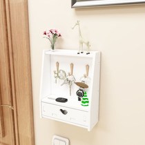Genguan Shelf Key Wall Key Hook Containing Shelf Doorway Hook Containing Box Free To Punch Decorative Creativity