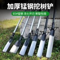 Digging tree shovel manganese steel thickened Luoyang mobile seedling tool digging tree root pile hole pit earth god instrumental shovel agricultural