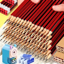 (Value pencil set) HB pencil student writing hexagonal pencil childrens toddler stationery school supplies