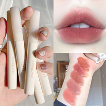 Net red recommends small milk tube Chestnut lip mud lip glaze velvet matte fog face white student does not fade lipstick female