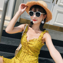 sukol hipster imiss heart machine design sensual gentle wind sling wave dot dress children summer