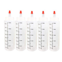5PC 250ML Plastic Needle-nosed Bottle With Scale Bottle