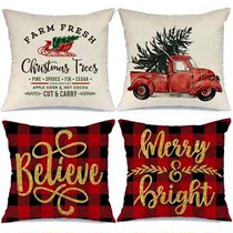Buffalo Plaid Christmas Pillow CoversThrow Pillows