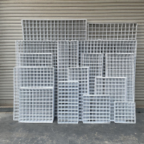 Mesh grid iron net goods white supermarket photo wall grid wire grid subnet hanging wall shelf kindergarten wall