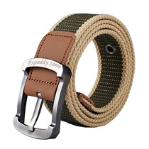 Canvas Belt Mens Womens belt casual pants belt Korean student pin buckle youth military training belt Outdoor