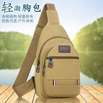 2022 new waist bag canvas mens chest bag mens bag fashion backpack shoulder bag multi-function sports messenger bag