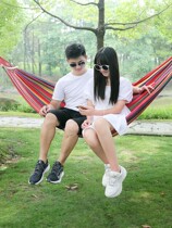 Hammock outdoor swing indoor anti-rollover single double College student dormitory hanging chair for home adult field use