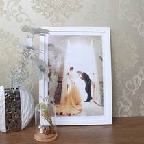 Wedding Dress Photo Photo Frame Hung Wall Movie photo large frame Wooden Tie Wedding Photos Framed solid wood frame