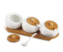 Modern simple ceramic cabinet exhibition hall model room kitchen countertop seasoning jar furniture home soft decoration ornaments
