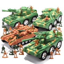 Large childrens military taxiing off-road armored tank toys can launch anti-fall crawler model chariot gifts