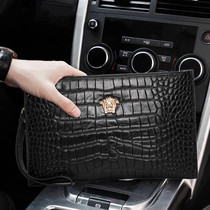  New crocodile leather mens cowhide clutch leather clutch mens bag fashion casual envelope bag European and American trend