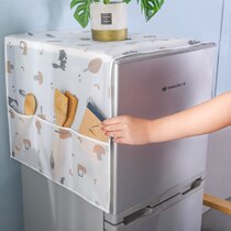 Refrigerator top cover cloth washing machine dust cover drum anti dust cloth microwave oven Net red Universal single double door cover towel