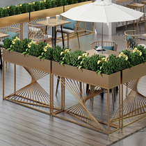 Shopping mall hotel partition office building flower trough Coffee milk tea shop fence flower rack Outdoor wrought iron custom flower box flower pot