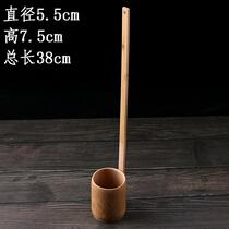 Long-handled wine hanging wine wine Winder handmade bamboo household small scoop wine funnel water drinking spoon