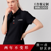 High-end Inn Edition Custom polo shirt print logo Enterprise work clothes Embroidery Turnover Short Sleeve Pure Cotton T Shirt Print