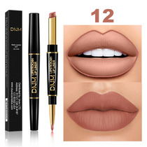  Zhu Zhu recommends double-headed lipstick lip liner pen Long-lasting waterproof moisturizing matte moisturizing Matte non-bleaching non-stick cup