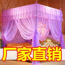 Mosquito Net Home Three Doors Princess Wind Bracket 1 5m Single Double 1 8 m Bed Crypto Landing Palace Veins Tent