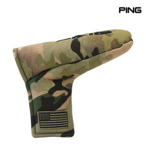 PING golf cover golf push rod head cover single-word magnetic suction straight bar cover club protective cover new product