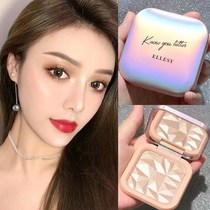Shake the sound with explosions champagne high-gloss ginger color fan sand Ming Ming with trim to brighten fine flash high-gloss powder cake
