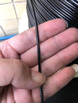 Black 304 stainless steel rubber coated wire rope diameter 2 5mm rope Clothing stage film and television sling