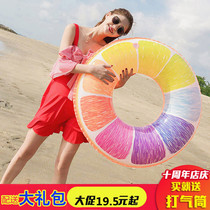 Flamingo childrens swimming ring boy male and female armpit ring baby sitting ring adult thickened inflatable net red lifebuoy