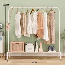 Coat rack floor clothes bar indoor balcony drying rack dormitory storage rack hanging clothes single pole drying rack