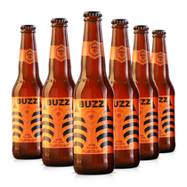 Bee mad buzz beer honey sweet osmanthus wheat beer orange longan Honey Lager domestic craft beer 6 bottles haa
