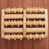 Foot massager ball wooden household foot massager roller type solid foot foot acupoint rub row wooden foot