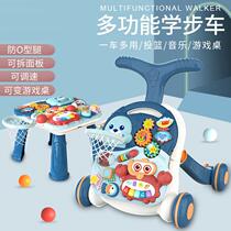 Toy walker baby stroller assistant baby learn children to walk on the side over multi-function music table for months