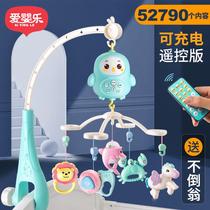  Newborn crib bell Newborn baby 0-3 bedside music rotating rattle 6 months toy puzzle coax baby artifact
