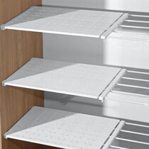Wardrobe partition college student dormitory cabinet non-perforated partition rack storage and finishing rack retractable shelf