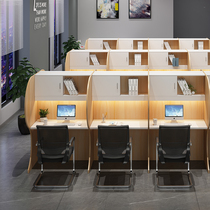 Self-study table Immersive study table and chair self-study room partition closed tutoring college students share postgraduate entrance examination tutoring desk