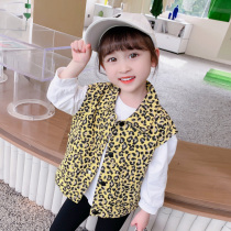 Girls in spring and autumn fashion fashion cartoon BAO WEN horse - nail girls Han - Edition casual tops girls can shoulder clothes