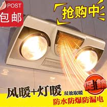 Double heating bath bathroom artifact bulb wall-mounted heating lamp waterproof and explosion-proof heating lamp waterproof and explosion-proof