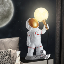 Astronaut desk lamp Nordic luxury 3D Moon ornaments desktop atmosphere lamp creative bedroom bedside decoration night light