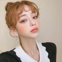 Net red same wig female air bangs inside buckle micro curl bangs natural invisible invisible mini fake head curtain