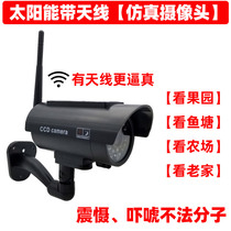 Solar simulation camera fake model model demolition anti-theft rainproof with light flashing home to see Orchard
