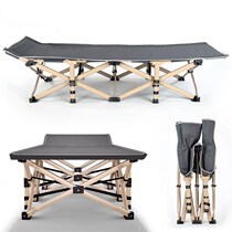 Folding bed double strong and durable reinforcement 1 meter 8 wide high grade 1 meter 5 single simple office nap load-bearing