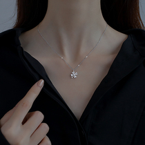  925 sterling silver lucky clover necklace female clavicle chain ins cold air quality simple niche design sense gift
