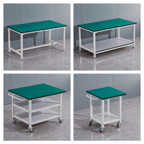 Anti-static Workbench pulley movable cart test test bench repair table double-layer movable packaging console