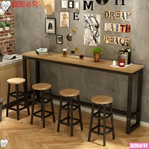 New Nordic commercial Wall simple bar table and chair home living room balcony high table personality bar bar table