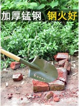 Agricultural wooden handle shovel tool Small shovel small steel shovel steel shovel all steel thickened iron lift outdoor excavation shovel shovel
