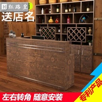 Small cash register commercial hotel hotel bar bar wine rack wine cabinet display cabinet restaurant Batai shop counter