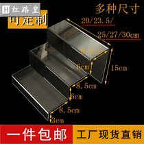  Custom acrylic three-layer hot bending ladder display display stand Multi-layer display stand booth shoe rack display stand 