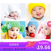 Baby pictorial wall stickers for pregnant cute poster photos beautiful male and female baby portraits pregnant women prenatal early education pictures