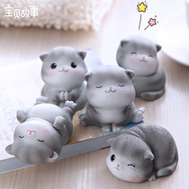 Baby Story Meow Nika Table Ornament Creative Resin Crafts Cute Cartoon Kitty Doll Ornament